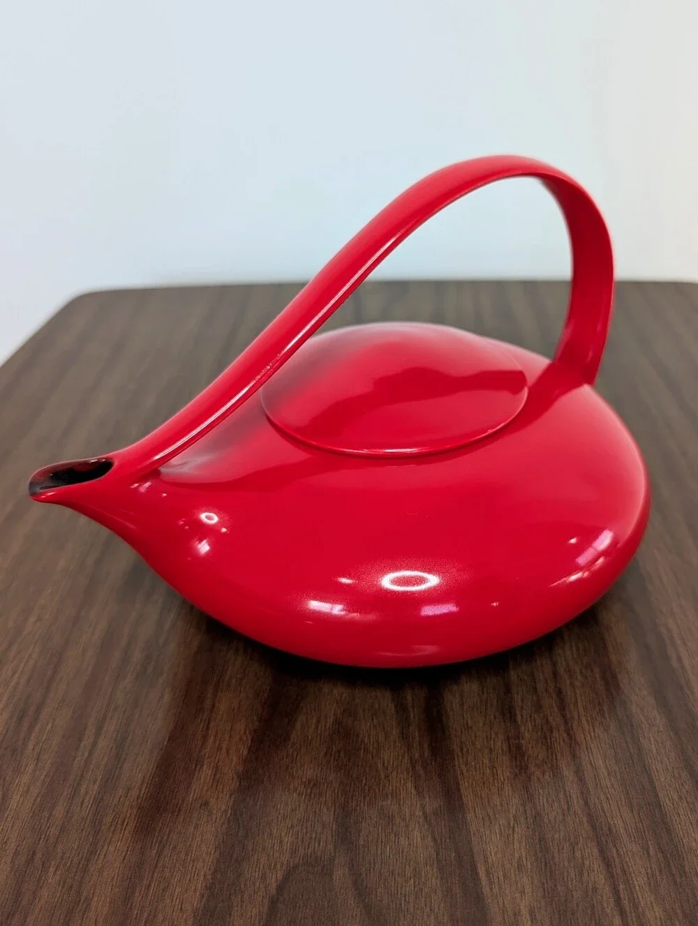 Vintage Judith Weber Classic Red Teapot Art Ceramic Retro MCM 60/70s Genie Style